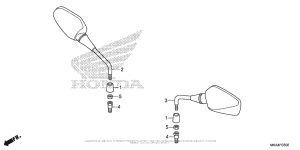 NC700X (DCT) Зеркало