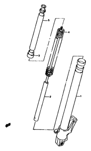 RGV250 Передняя вилка