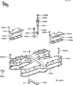 ZG1300 Крышка головки цилиндров