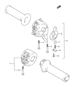 GSX600 Рулевой переключатель