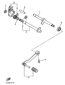 XT600Z Вал переключения