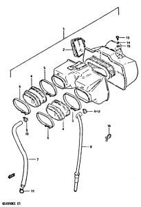 GSX550 Воздухоочиститель