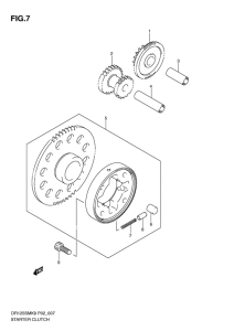 DR125 Муфта стартера