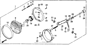 GL1100I 1100i / a headlight