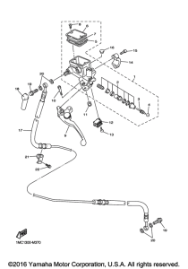 FJR1300A Передний торм. цилиндр 2