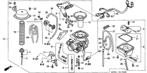 NSS250 Carburetor assy