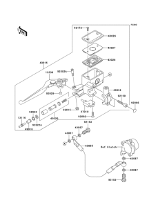 VN1600 Главный цилиндр сцепления