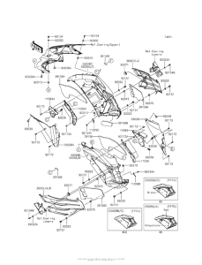 ZX1400 Cowling (Center)