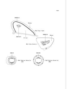 VN750 Decals(ebony / silver)