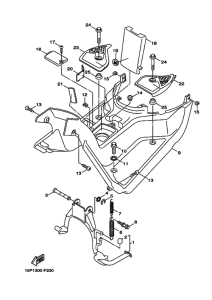 XF50 Support & repose pied