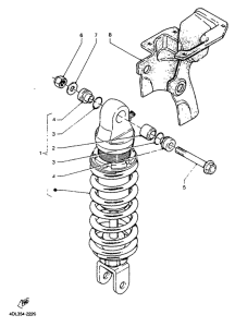 TZR125R Задняя подвеска