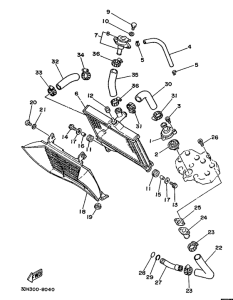 RD350LCF (20KW) Radiator. hose