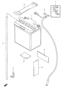 GSX750 Аккумулятор