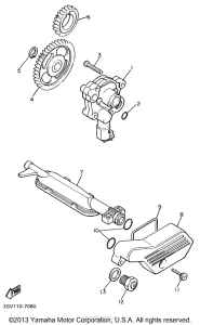 XV535SH Масляный насос