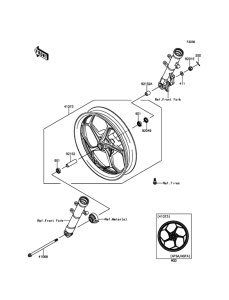 BX250 Переднее колесо