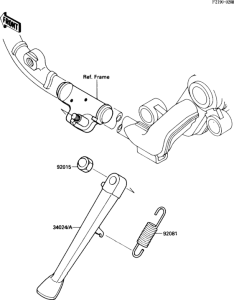 VN1500 Подножка