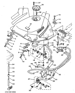 TDM850 Топливный бак
