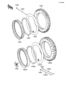 KX500 Колеса,покрышки