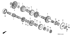 CB250 Трансмиссия