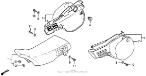 CR80R Seat + side cover
