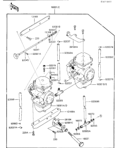 KZ250 Carburetor assy