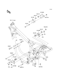 EJ650 Крепление двигателя