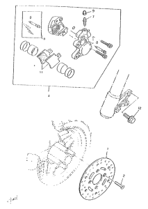 CW50RSP Front brake. caliper