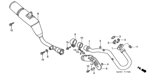 NX125 Глушитель