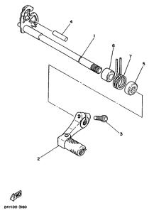 YZ250 Переключение скоростей
