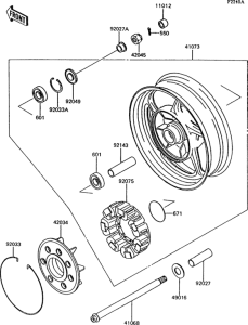 ZG1000 Rear hub(zg1000-a9)