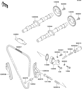 ZR750 Распред вал