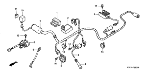 XR250R Wire harness /  ignition coil