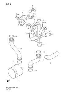 GSX1400 Маслонасос