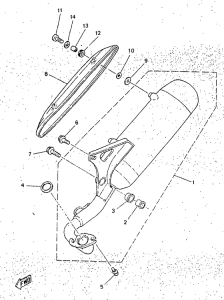 YN50R Выхлопная система