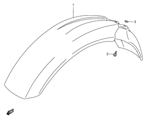 DR350 Переднее крыло