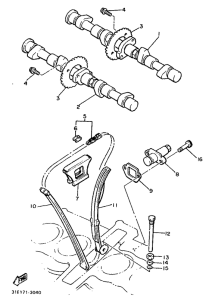 XJ900 Camshaft. chain