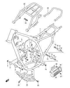 DR350 Frame comp
