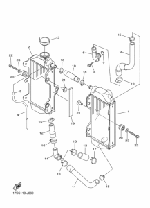 YZ250F Radiator & hose