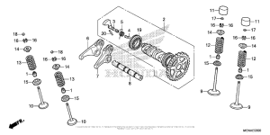  Распределительный вал и клапана