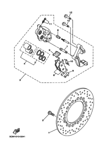 YP250 ﾌﾛﾝﾄﾌﾞﾚｰｷｷﾔﾘﾊﾟ 1