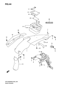 DR-Z400 Заднее крыло