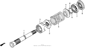 CX500 Вал ведущий