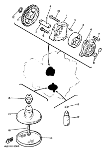 XJ600H (53KW) Масляный насос