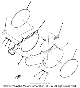 YZ50G Боковые обтекатели