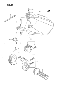 DR650 Right handle switch