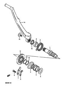 RM250 Ножной стартер