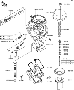 ZX600 Carburetor parts(1 / 2)