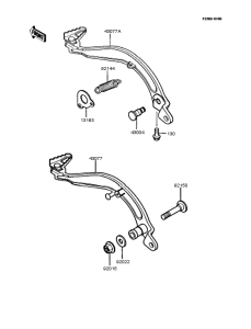 KMX200 Педаль тормоза