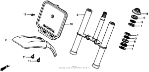 Z50R Front fork 88-93