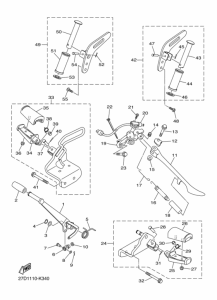 XVS1300CU Support & repose pied